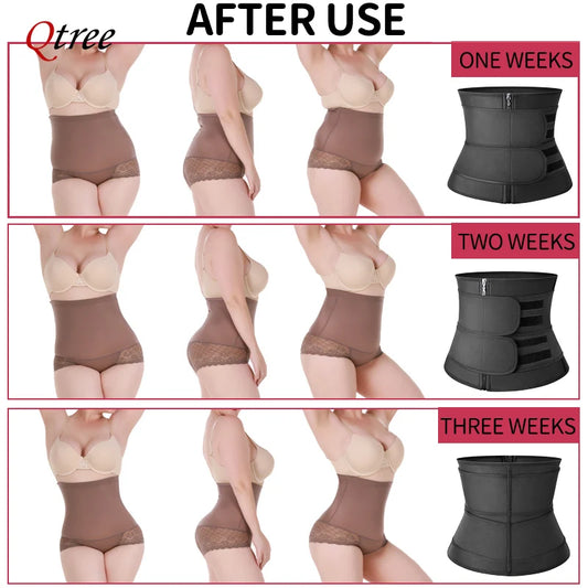 Qtree Corsetto Modellatore Plus Size da Donna – Fascia Dimagrante Sportiva, Modellatore per la Pancia e Cintura Termica per una Silhouette più Snella e Tonicità Immediata.